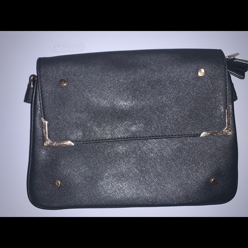 Black clutch bag